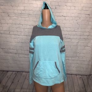 SO Perfect Hoodie Blue & Gray hoodie size 16